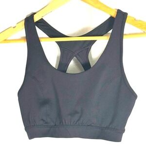 Tek Gear Black Racerback Sports Bra Medium support size M